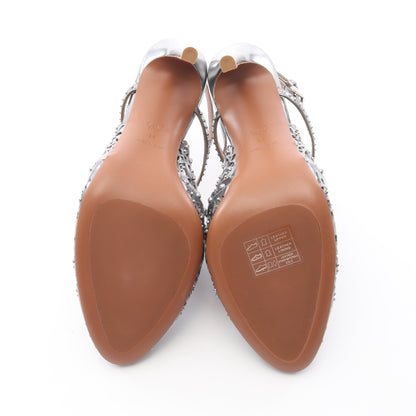 パンチング スタッズ サンダル レザー シルバー アライア シューズ ALAiA