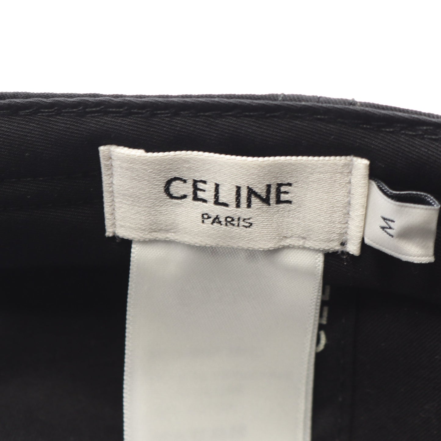 ロゴ刺繍 ベースボール キャップ コットン ブラック セリーヌ 財布・小物 CELINE