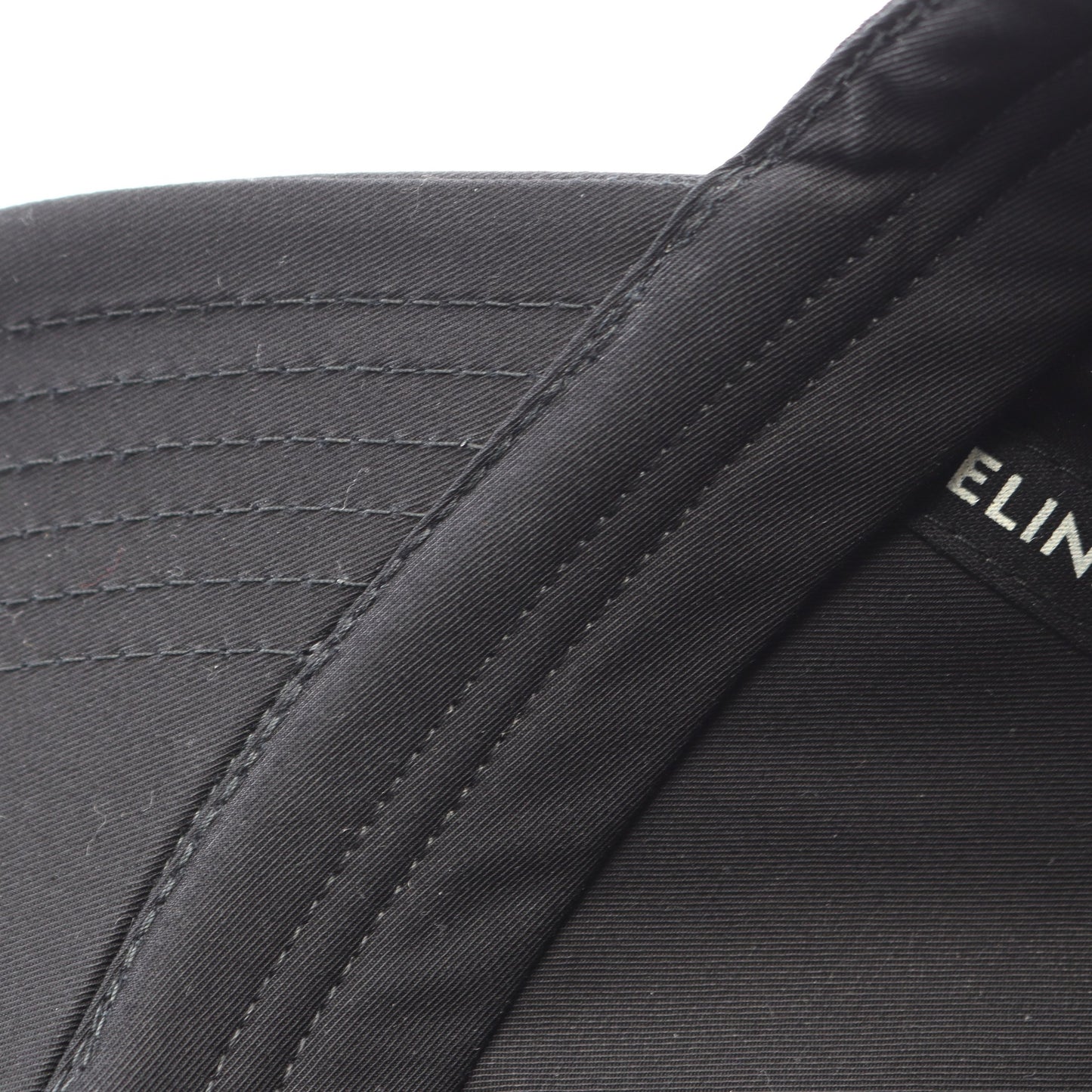 ロゴ刺繍 ベースボール キャップ コットン ブラック セリーヌ 財布・小物 CELINE