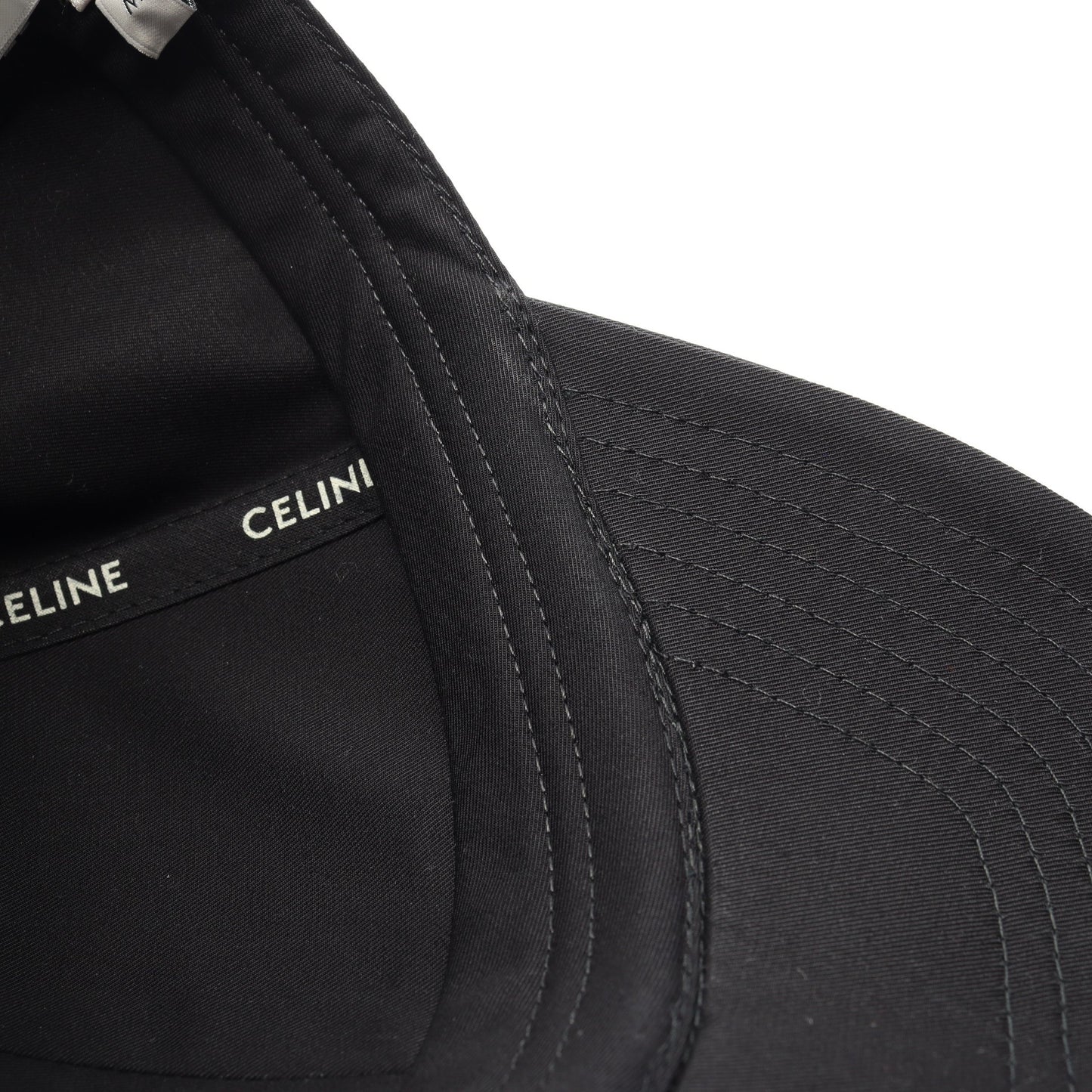 ロゴ刺繍 ベースボール キャップ コットン ブラック セリーヌ 財布・小物 CELINE