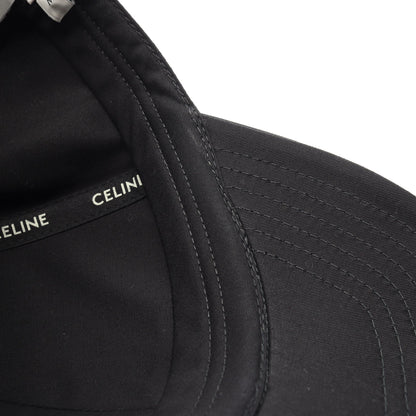 ロゴ刺繍 ベースボール キャップ コットン ブラック セリーヌ 財布・小物 CELINE