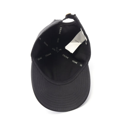 ロゴ刺繍 ベースボール キャップ コットン ブラック セリーヌ 財布・小物 CELINE