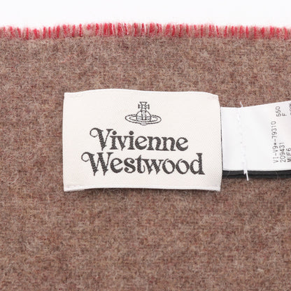オーブ フリンジ マフラー ウール レッド グレーブラウン ヴィヴィアンウエストウッド 財布・小物 Vivienne Westwood