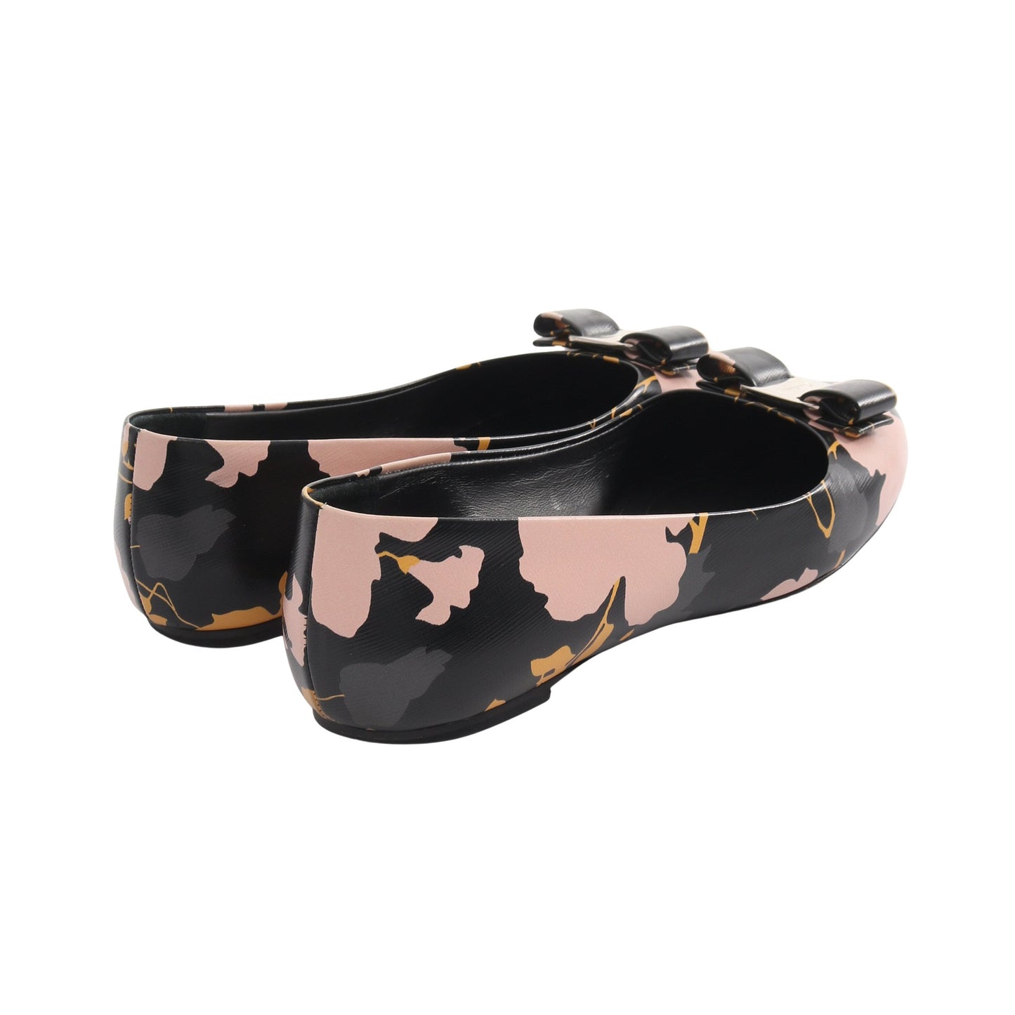 ヴァラリボン パンプス レザー ブラック ピンク オレンジ サルヴァトーレフェラガモ シューズ Salvatore Ferragamo