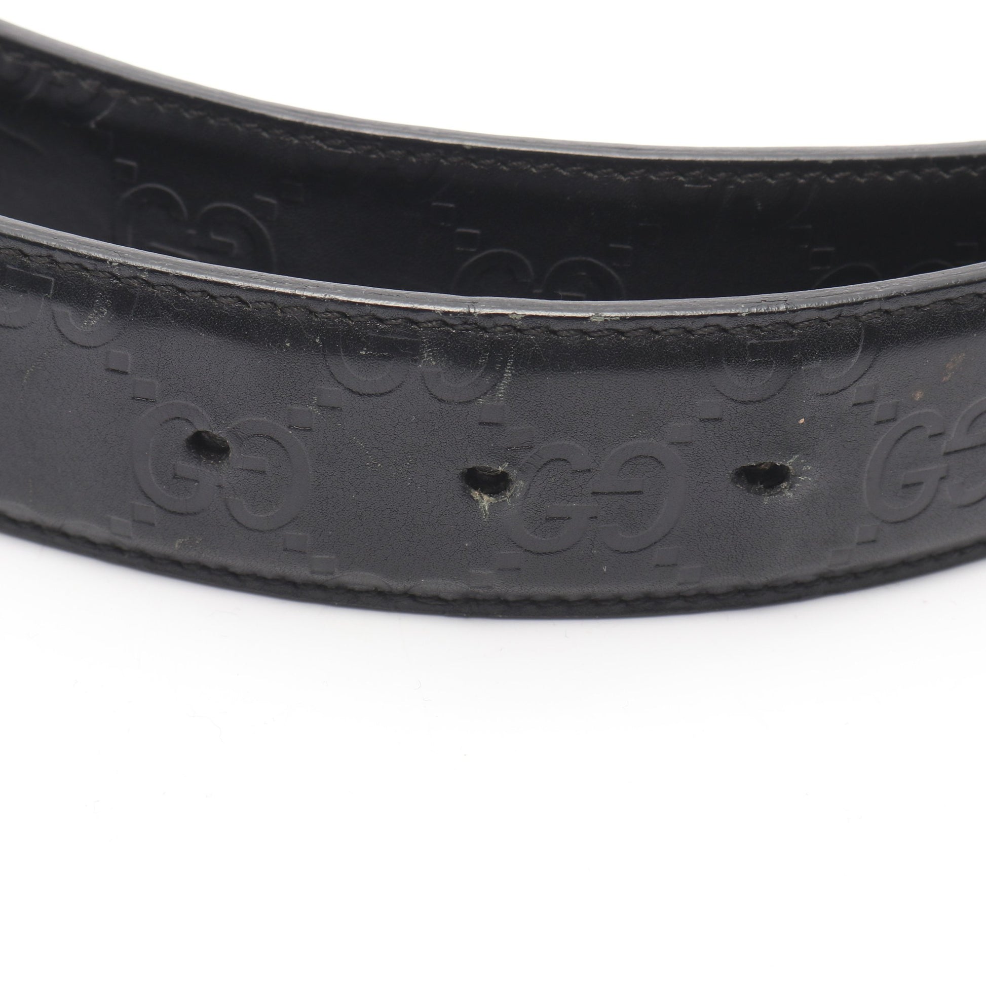 グッチシマ ベルト レザー ブラック グッチ 財布・小物 GUCCI