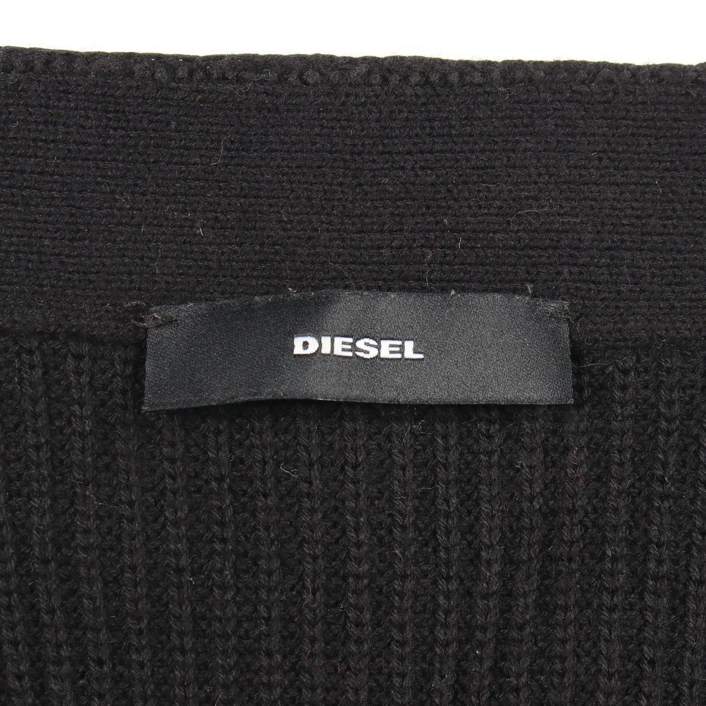 カーディガン コットン ブラック ディーゼル トップス DIESEL