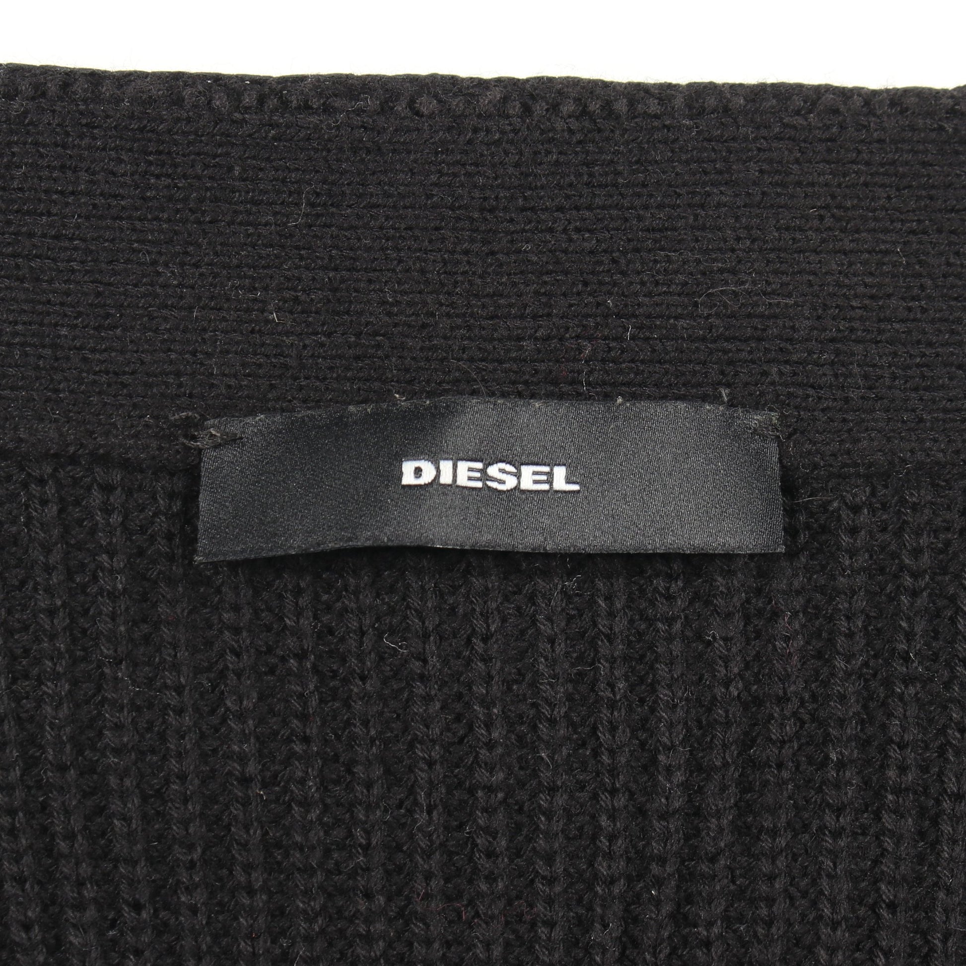 カーディガン コットン ブラック ディーゼル トップス DIESEL