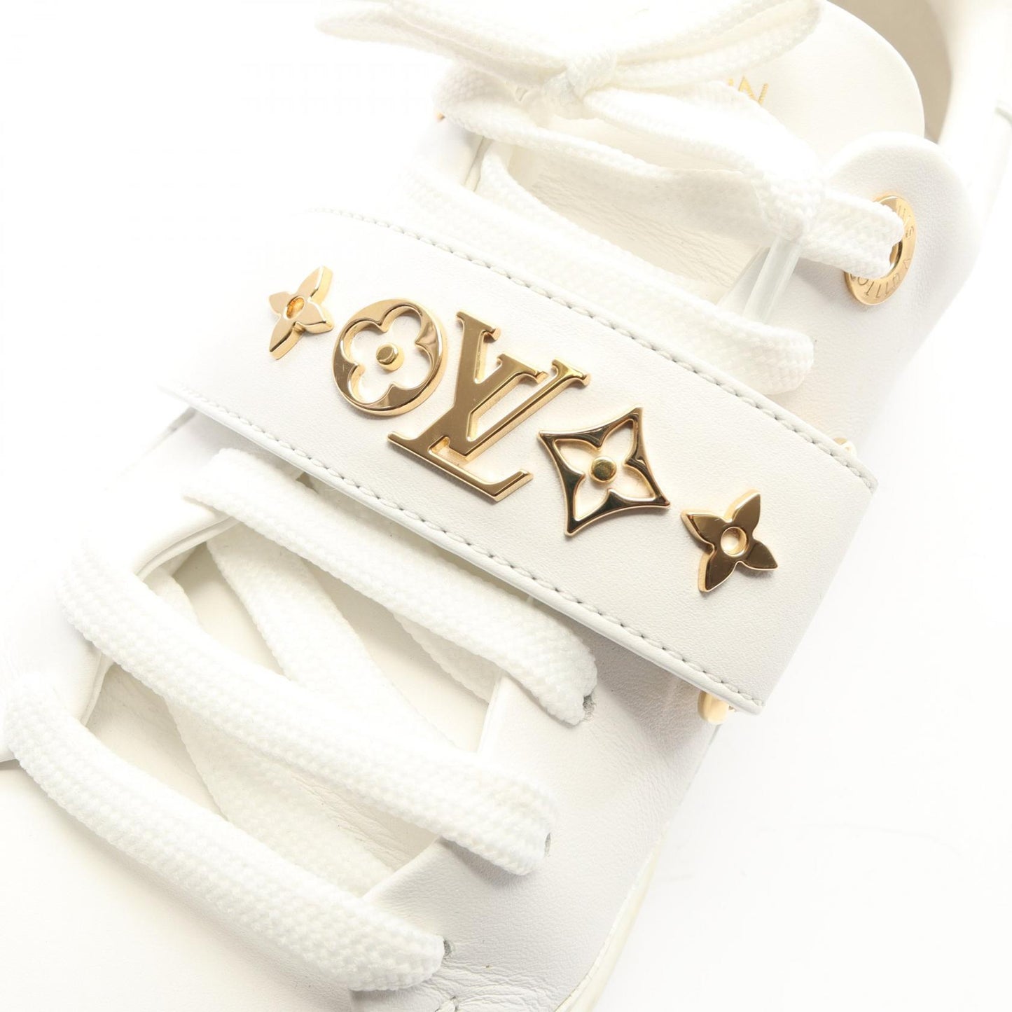 フロントローライン ローカットスニーカー レザー ホワイト ルイヴィトン シューズ LOUIS VUITTON