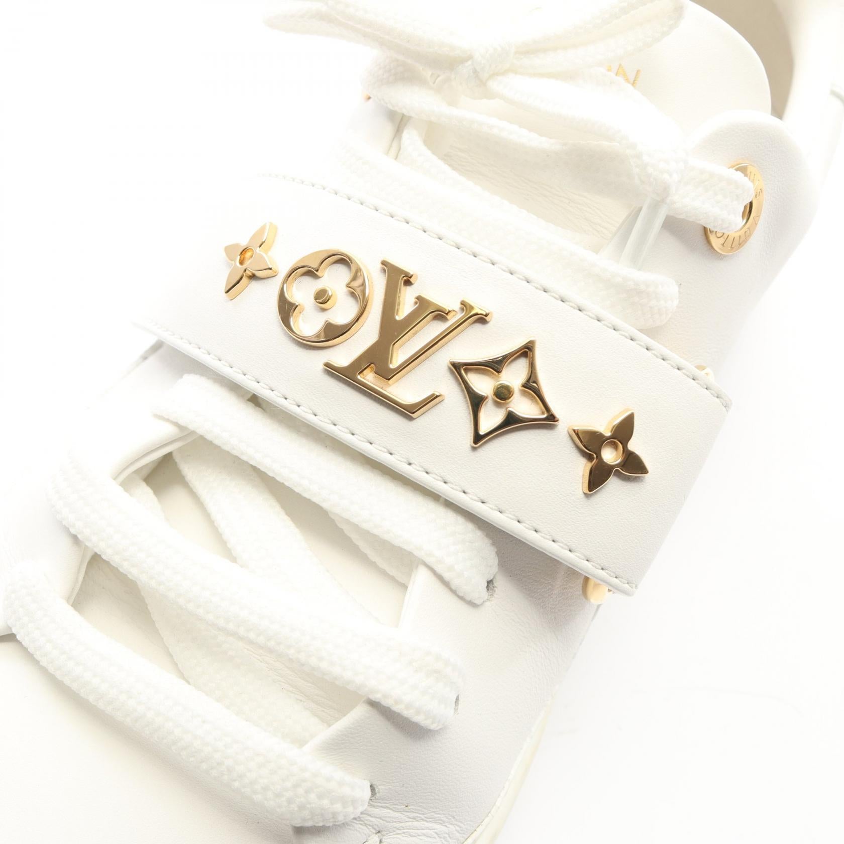 フロントローライン ローカットスニーカー レザー ホワイト ルイヴィトン シューズ LOUIS VUITTON