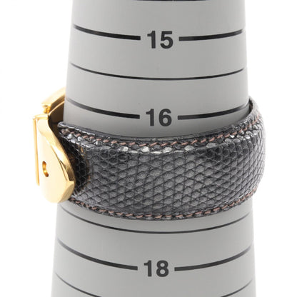 ベルトモチーフ バングル GP リザード ブラック ゴールド グッチ アクセサリー GUCCI