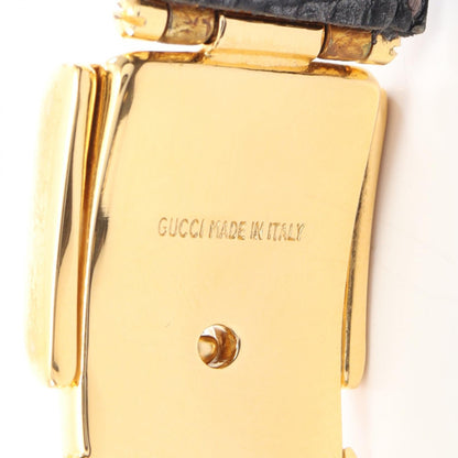 ベルトモチーフ バングル GP リザード ブラック ゴールド グッチ アクセサリー GUCCI