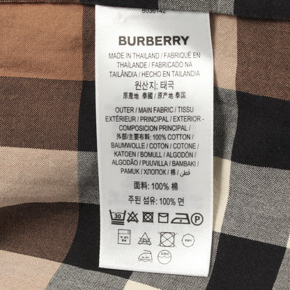 チェック ボタンダウン 長袖 シャツ コットン ブラウン マルチカラー バーバリー トップス BURBERRY