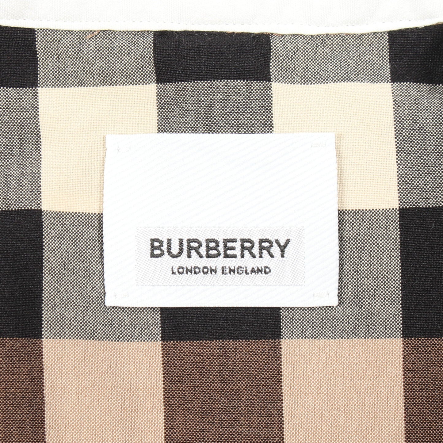 チェック ボタンダウン 長袖 シャツ コットン ブラウン マルチカラー バーバリー トップス BURBERRY