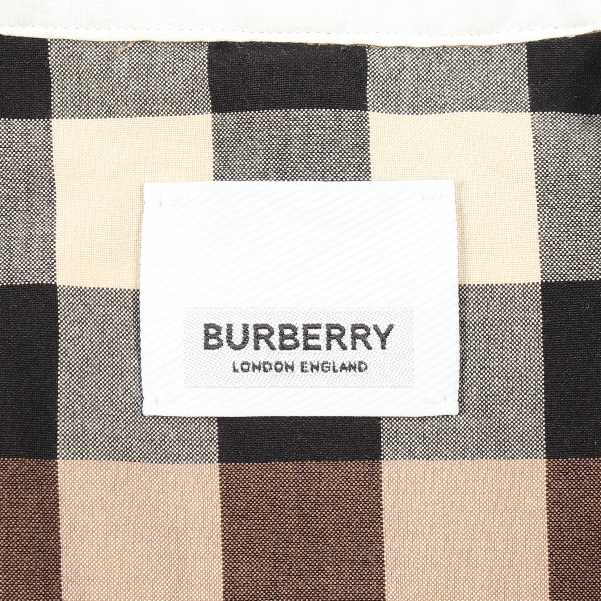 チェック ボタンダウン 長袖 シャツ コットン ブラウン マルチカラー バーバリー トップス BURBERRY