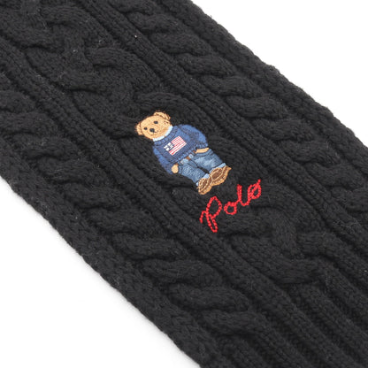 ポロベア マフラー ウール ブラック ポロラルフローレン 財布・小物 Polo Ralph Lauren