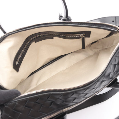 ゲッタウェイ イントレチャート 2WAY ブリーフケース ビジネスバッグ レザー ブラック ボッテガヴェネタ バッグ BOTTEGA VENETA