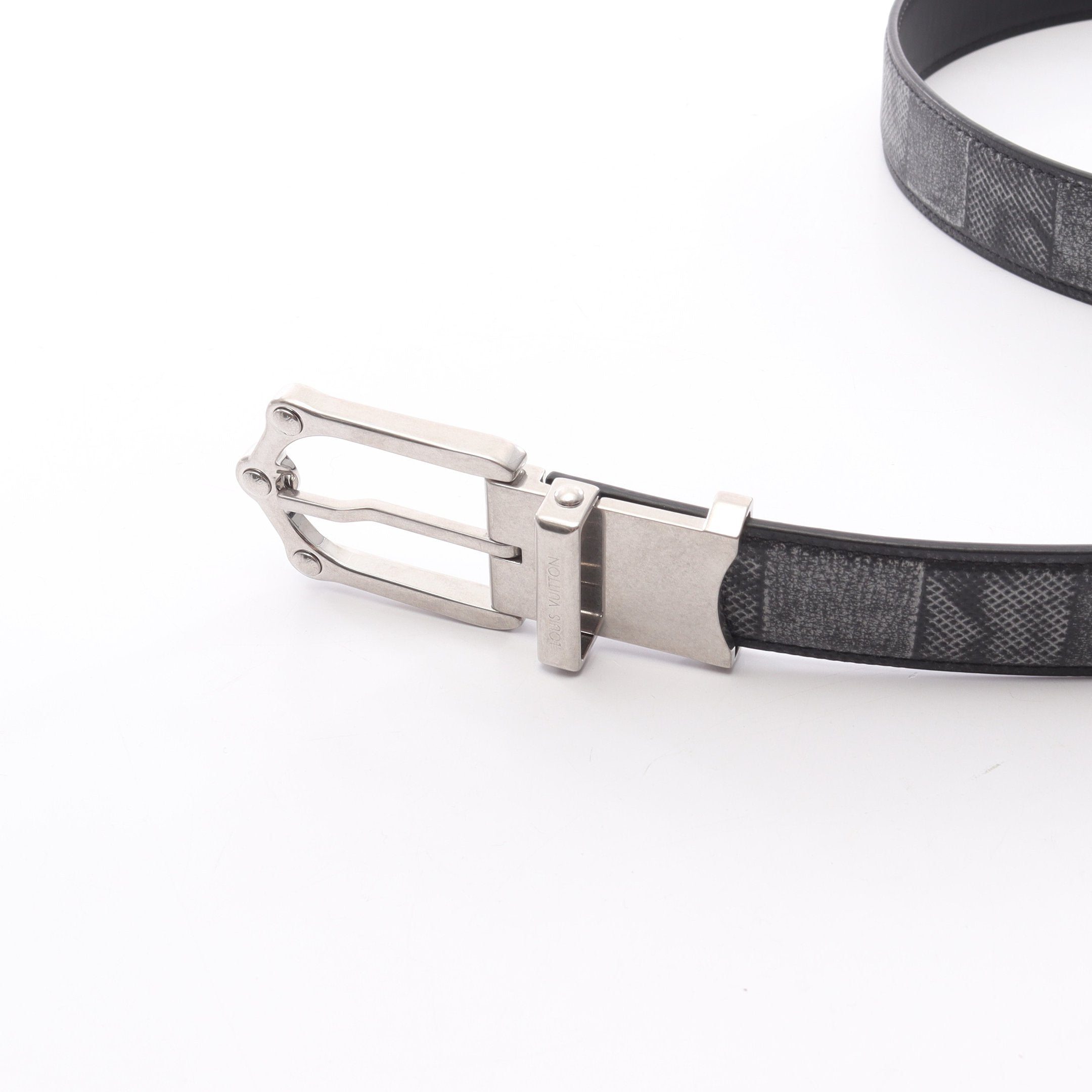 LVフロッグ リバーシブルベルト ダミエ 30mm ベルト レザー