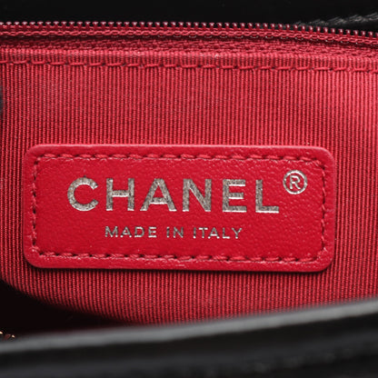 ガブリエル ドゥ シャネル コンビ金具 ワンショルダーバッグ エイジドカーフスキン ブラック シャネル バッグ CHANEL