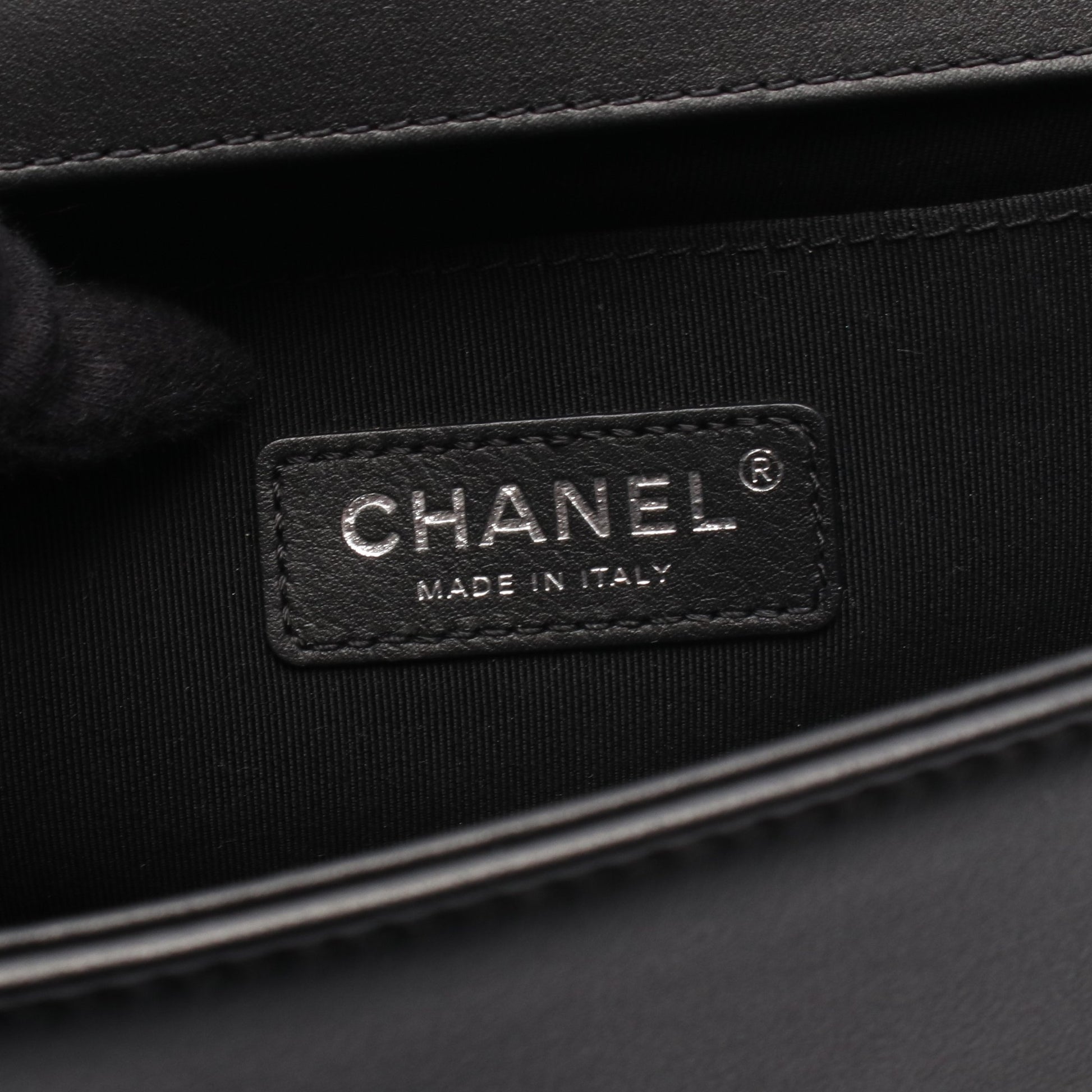 ボーイシャネル チェーンショルダーバッグ ツイード レザー ブラック シルバー金具 シャネル バッグ CHANEL
