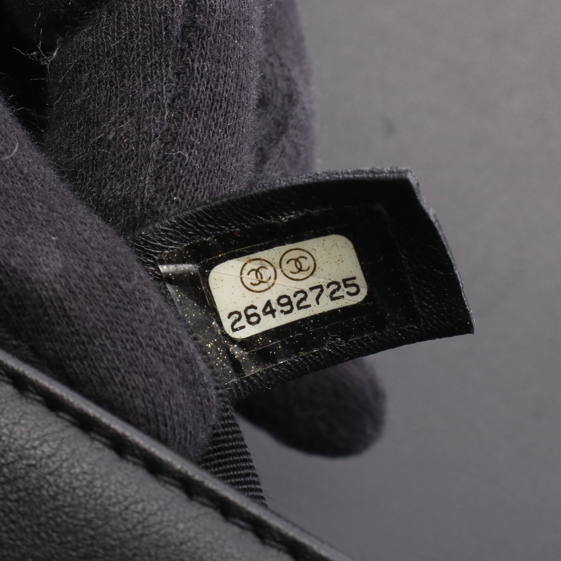 ボーイシャネル チェーンショルダーバッグ ツイード レザー ブラック シルバー金具 シャネル バッグ CHANEL