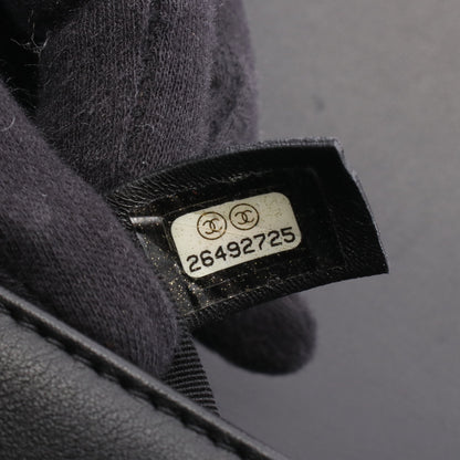 ボーイシャネル チェーンショルダーバッグ ツイード レザー ブラック シルバー金具 シャネル バッグ CHANEL