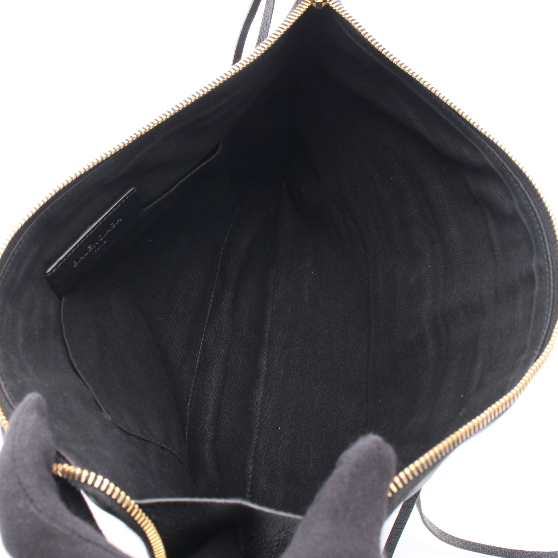 クラシック メタリック エッジ クラッチバッグ レザー ブラック バレンシアガ バッグ BALENCIAGA