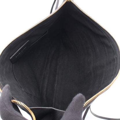 クラシック メタリック エッジ クラッチバッグ レザー ブラック バレンシアガ バッグ BALENCIAGA