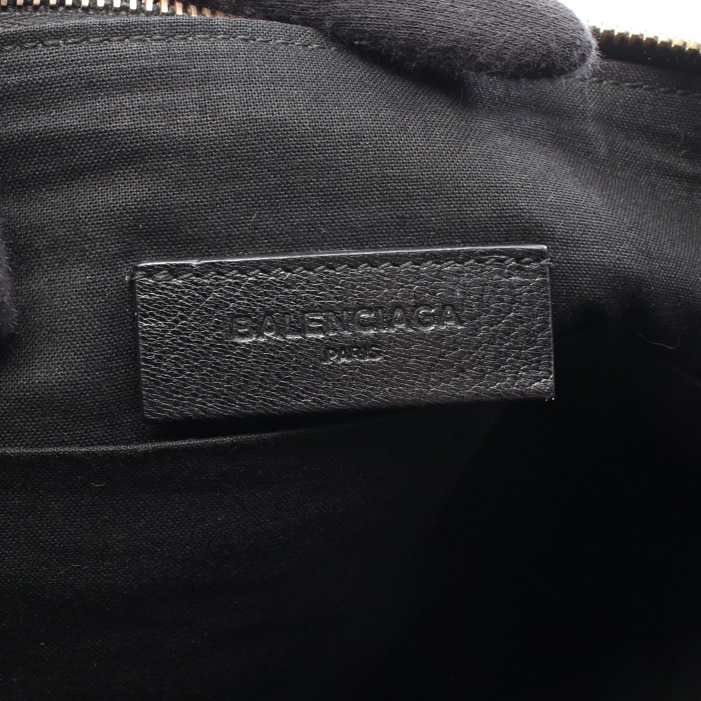 クラシック メタリック エッジ クラッチバッグ レザー ブラック バレンシアガ バッグ BALENCIAGA