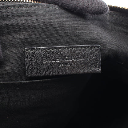 クラシック メタリック エッジ クラッチバッグ レザー ブラック バレンシアガ バッグ BALENCIAGA