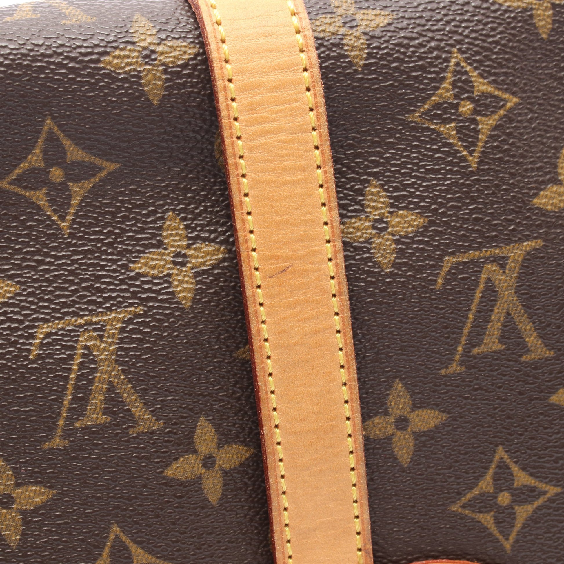 ソミュール30 モノグラム ショルダーバッグ PVC レザー ブラウン ルイヴィトン バッグ LOUIS VUITTON