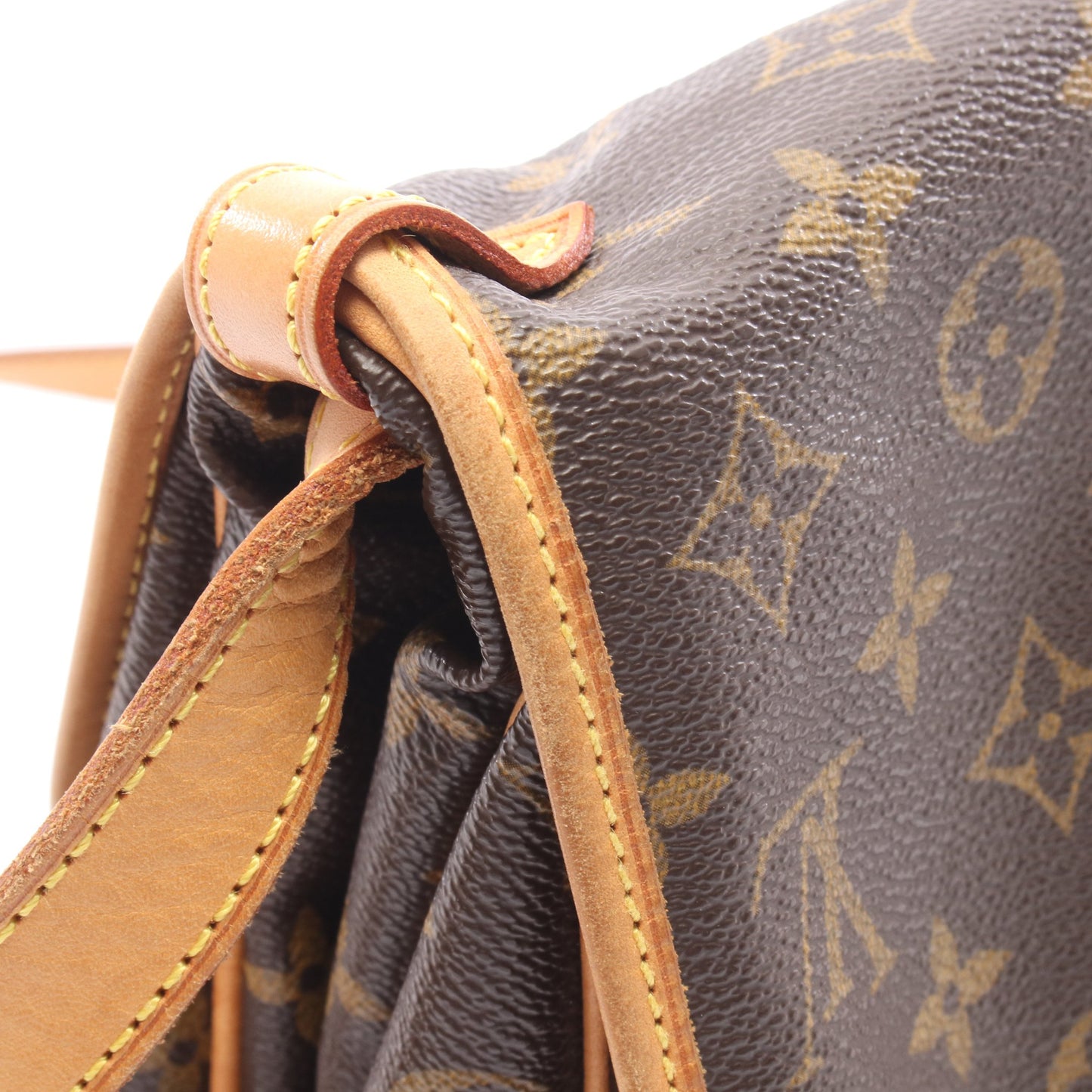 ソミュール30 モノグラム ショルダーバッグ PVC レザー ブラウン ルイヴィトン バッグ LOUIS VUITTON