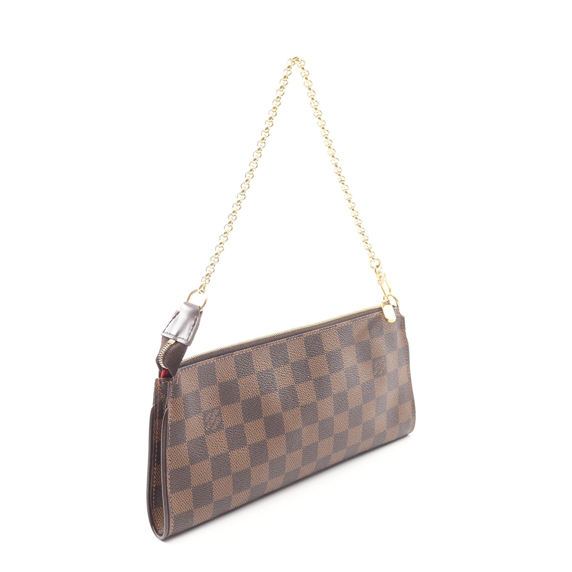 ソフィ ダミエエベヌ 2WAY チェーンハンドバッグ PVC レザー ブラウン ルイヴィトン バッグ LOUIS VUITTON