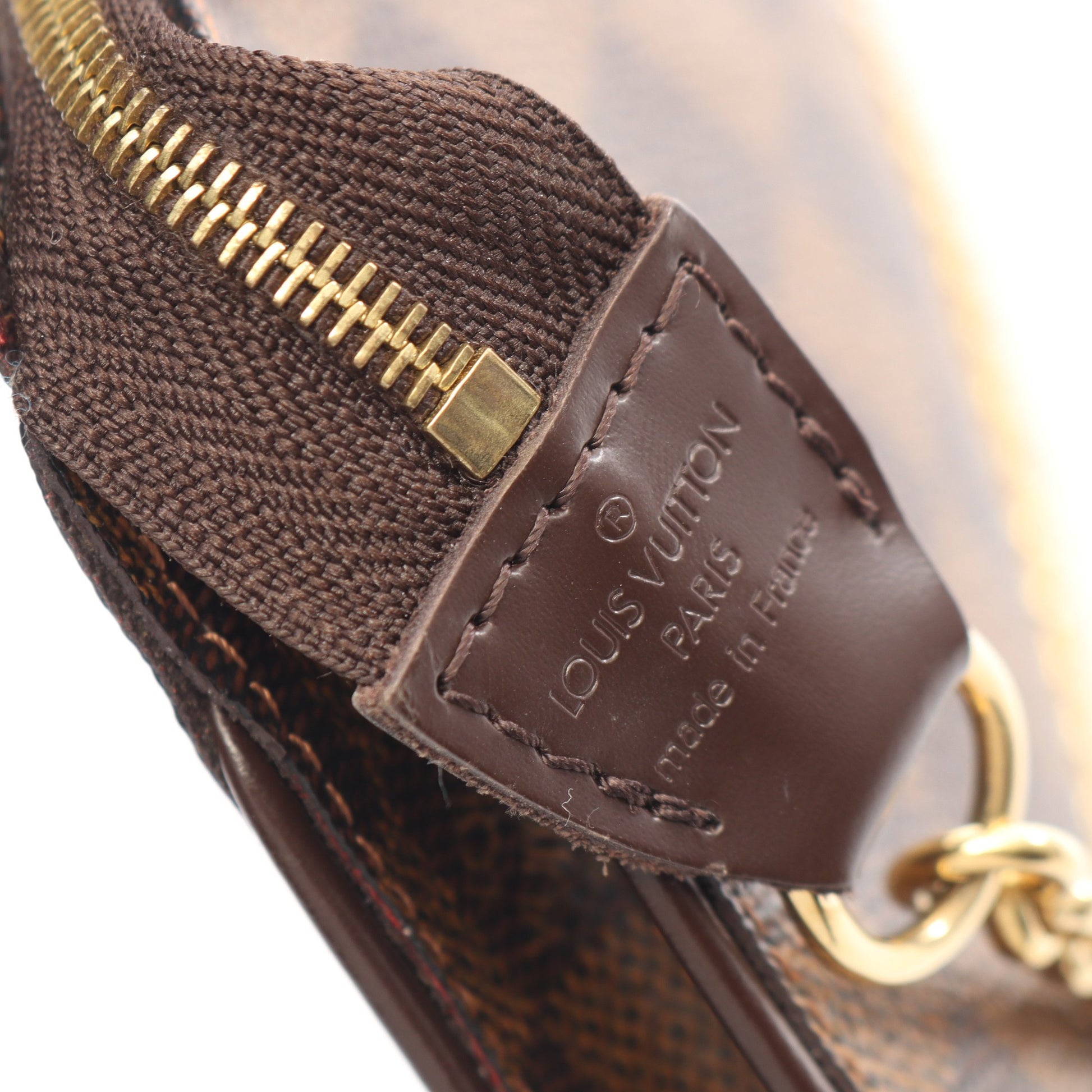 ソフィ ダミエエベヌ 2WAY チェーンハンドバッグ PVC レザー ブラウン ルイヴィトン バッグ LOUIS VUITTON