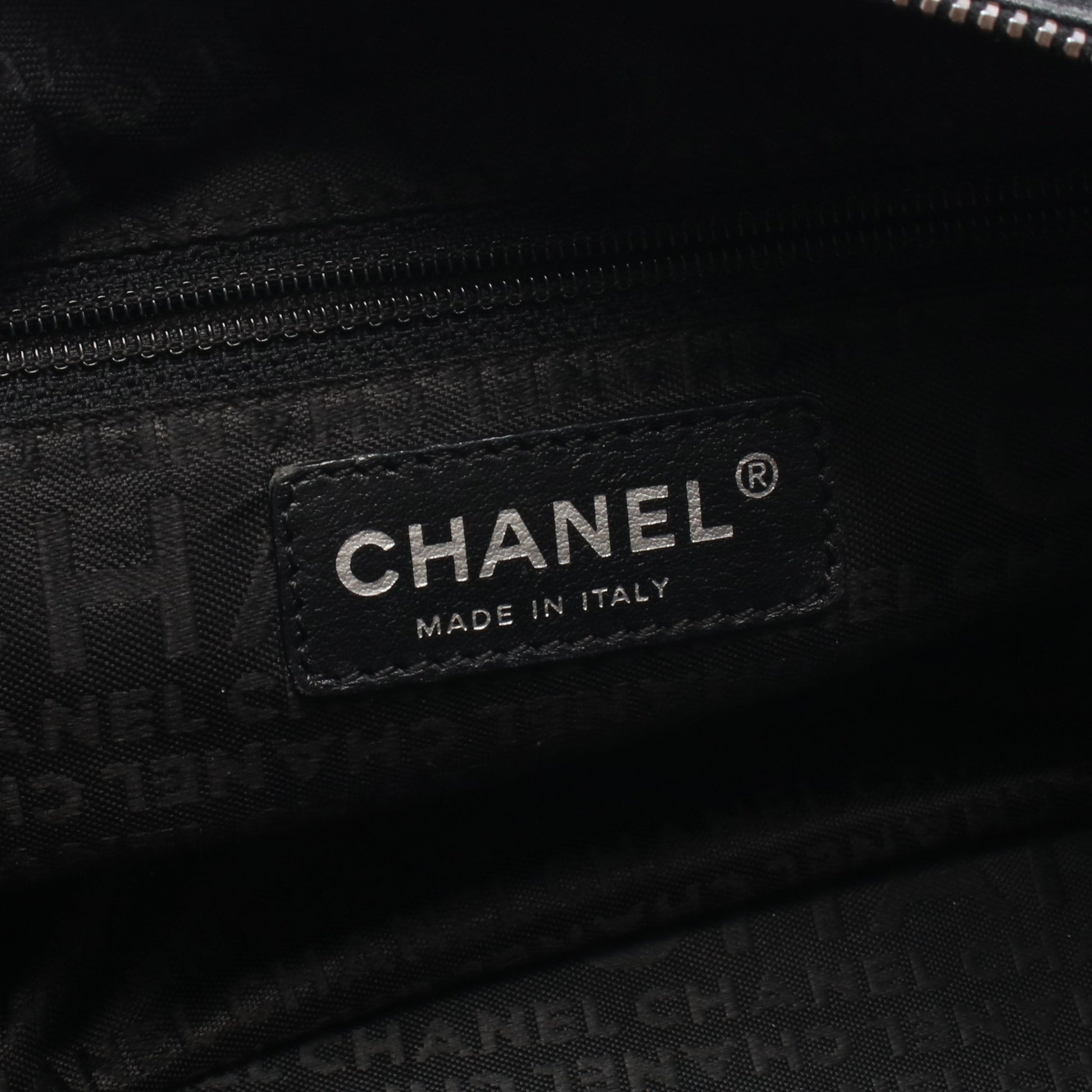 チョコバー ハンドバッグ ミニボストンバッグ レザー ブラック シルバー金具 シャネル バッグ CHANEL