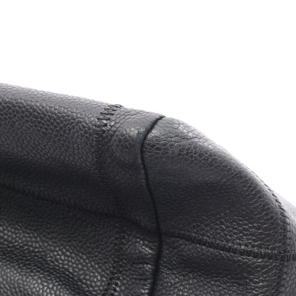 チョコバー ハンドバッグ ミニボストンバッグ レザー ブラック シルバー金具 シャネル バッグ CHANEL