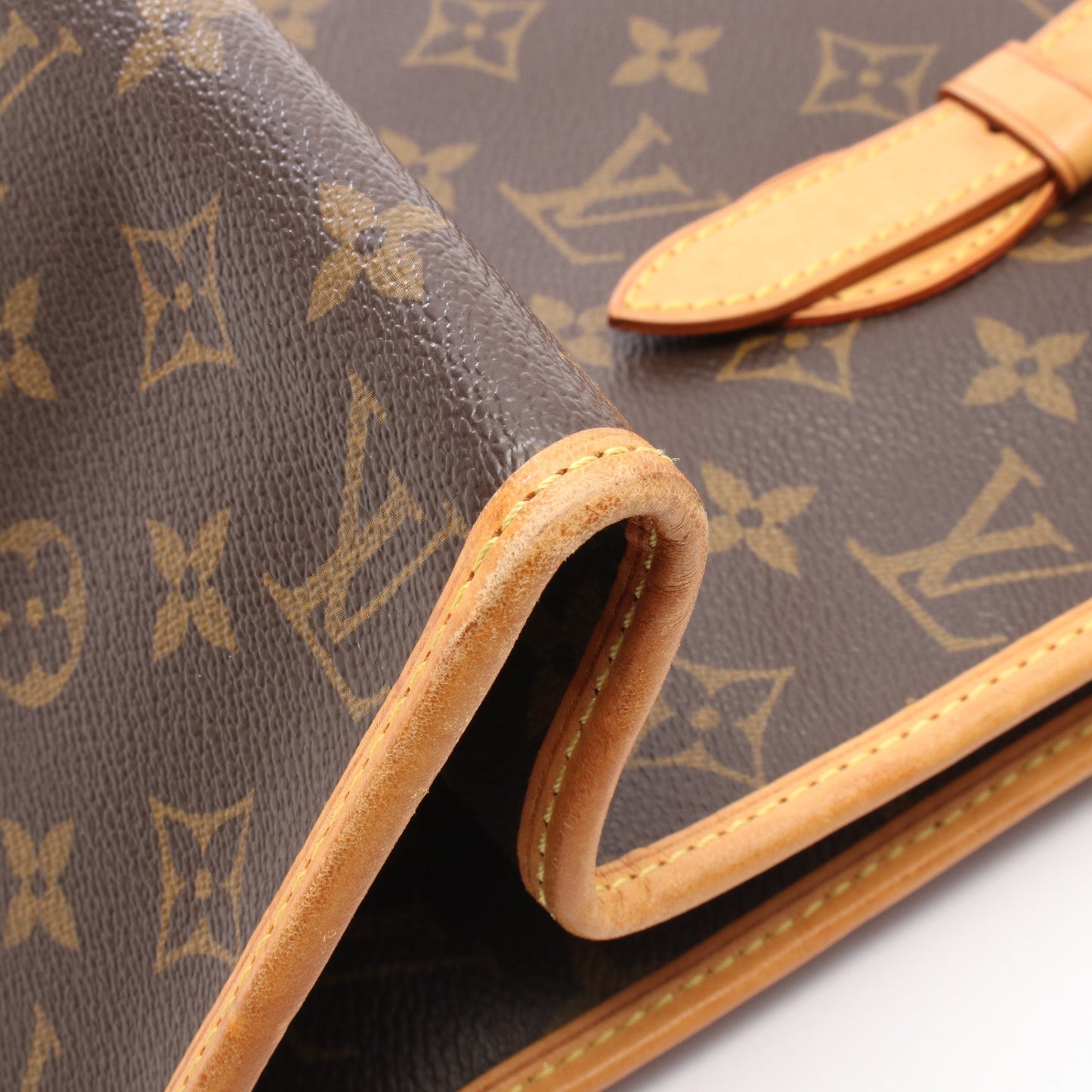 ポパンクール オ モノグラム ショルダーバッグ トートバッグ PVC レザー ブラウン ルイヴィトン バッグ LOUIS VUITTON