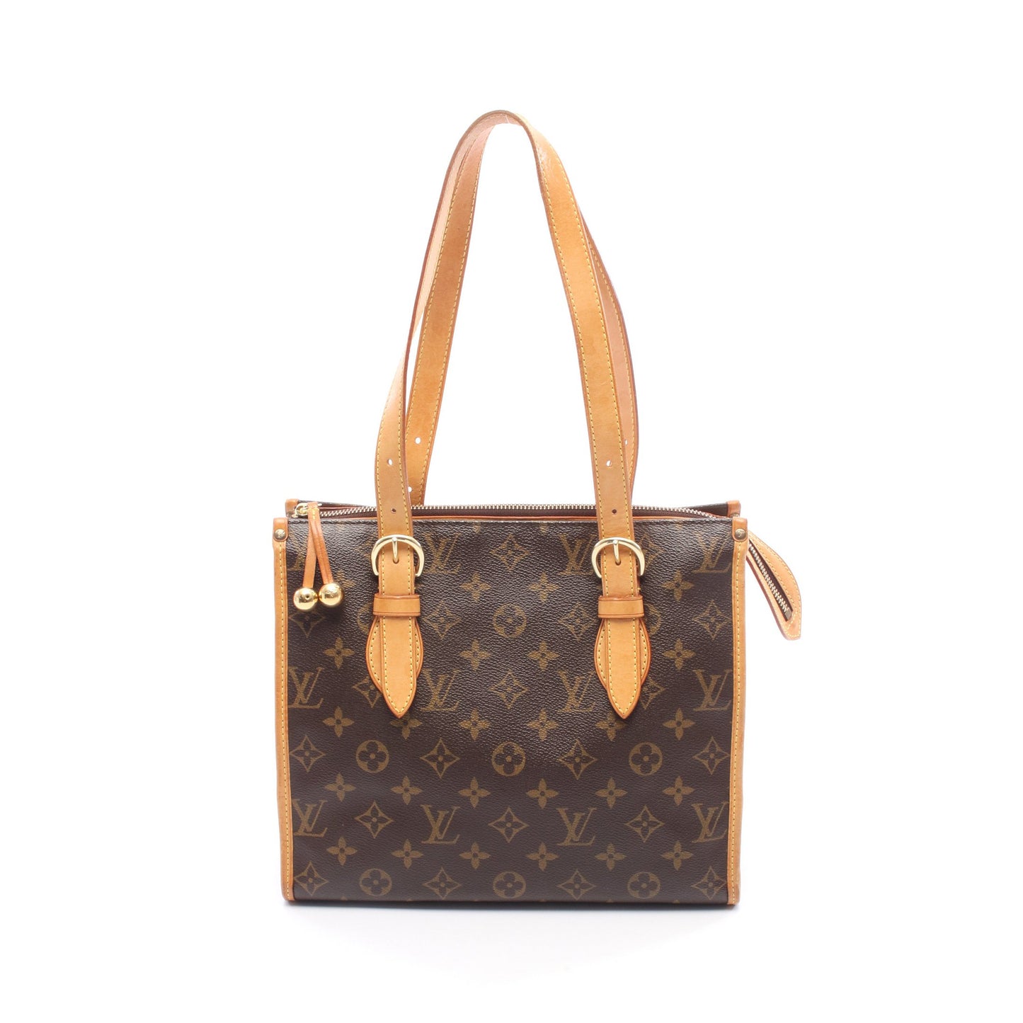 ポパンクール オ モノグラム ショルダーバッグ トートバッグ PVC レザー ブラウン ルイヴィトン バッグ LOUIS VUITTON