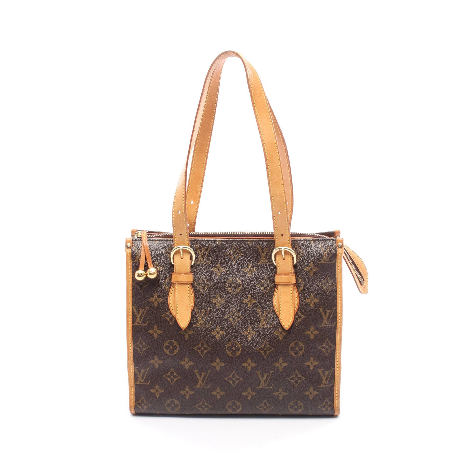 ポパンクール オ モノグラム ショルダーバッグ トートバッグ PVC レザー ブラウン ルイヴィトン バッグ LOUIS VUITTON