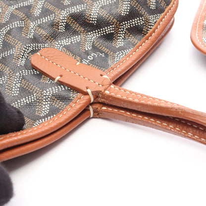 アーディPM ハンドバッグ トートバッグ コーティングキャンバス レザー ブラック ブラウン ゴヤール バッグ GOYARD
