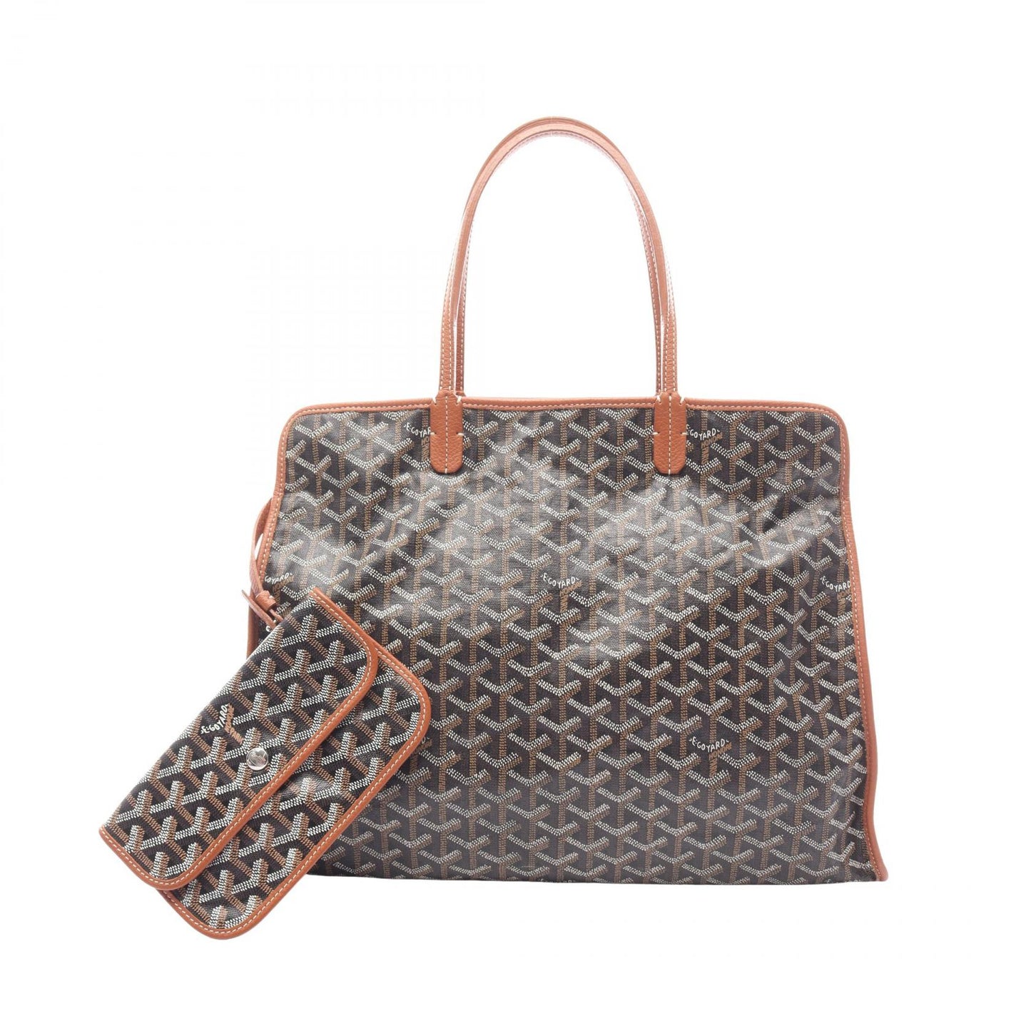 アーディPM ハンドバッグ トートバッグ コーティングキャンバス レザー ブラック ブラウン ゴヤール バッグ GOYARD