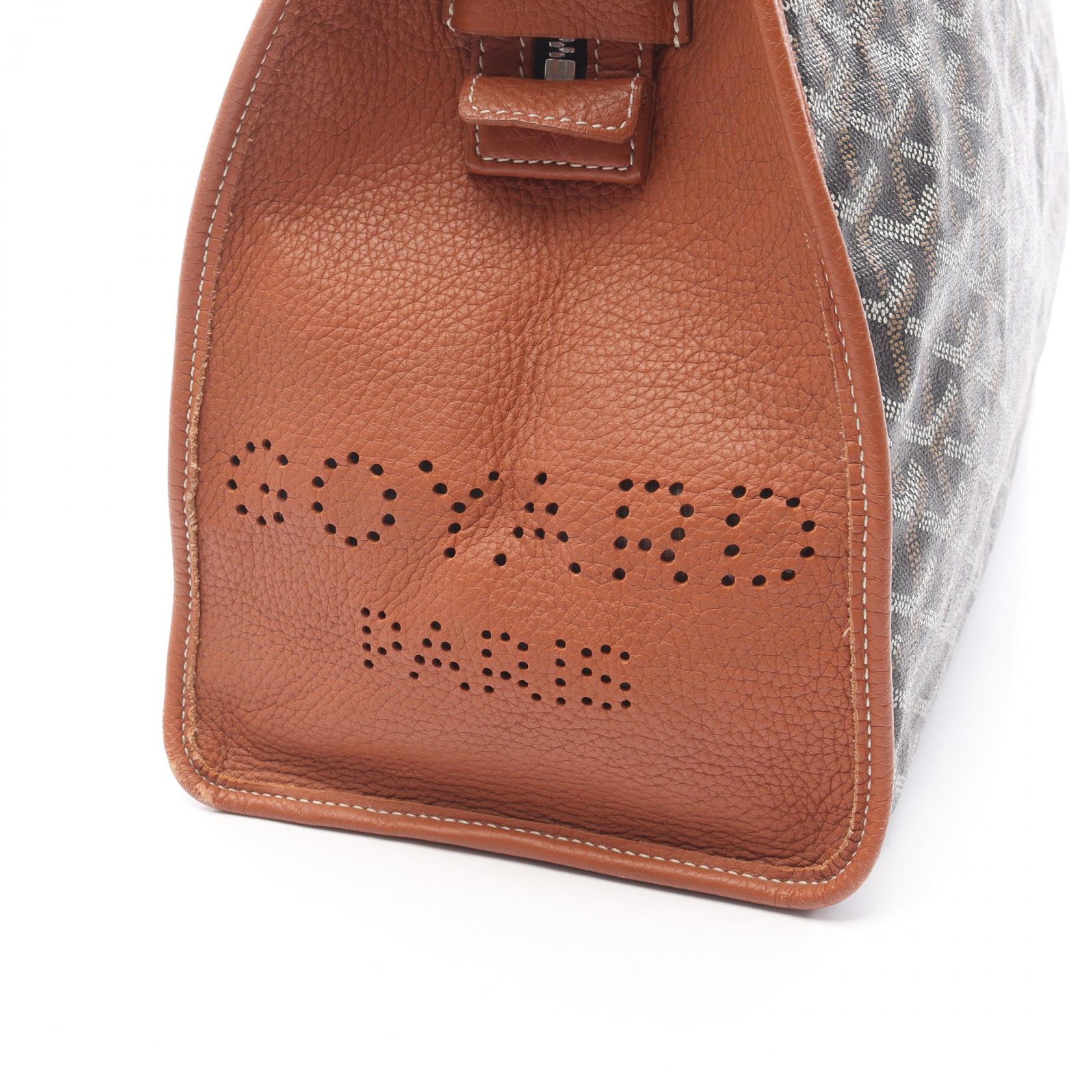アーディPM ハンドバッグ トートバッグ コーティングキャンバス レザー ブラック ブラウン ゴヤール バッグ GOYARD