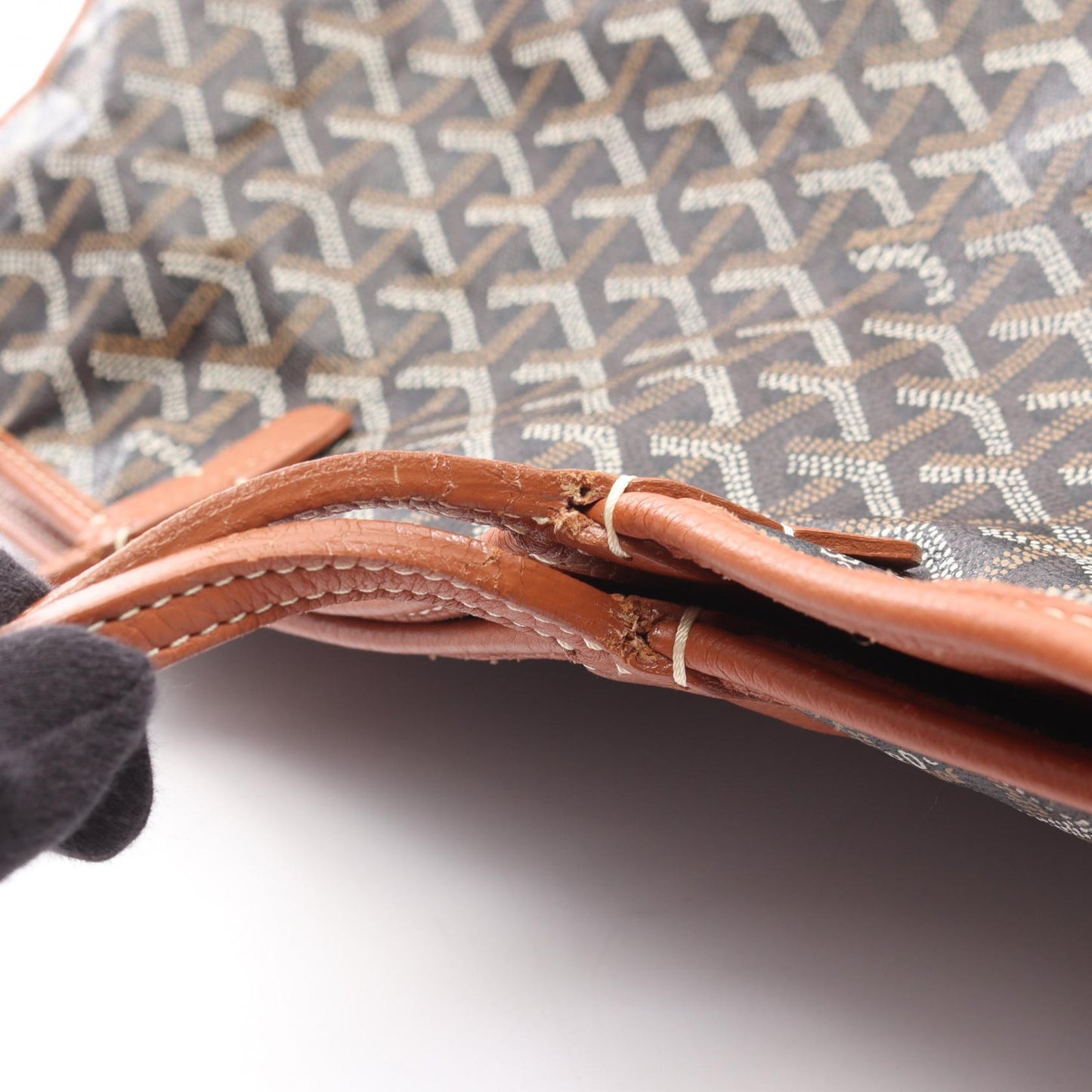 アーディPM ハンドバッグ トートバッグ コーティングキャンバス レザー ブラック ブラウン ゴヤール バッグ GOYARD