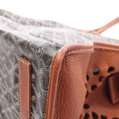 アーディPM ハンドバッグ トートバッグ コーティングキャンバス レザー ブラック ブラウン ゴヤール バッグ GOYARD