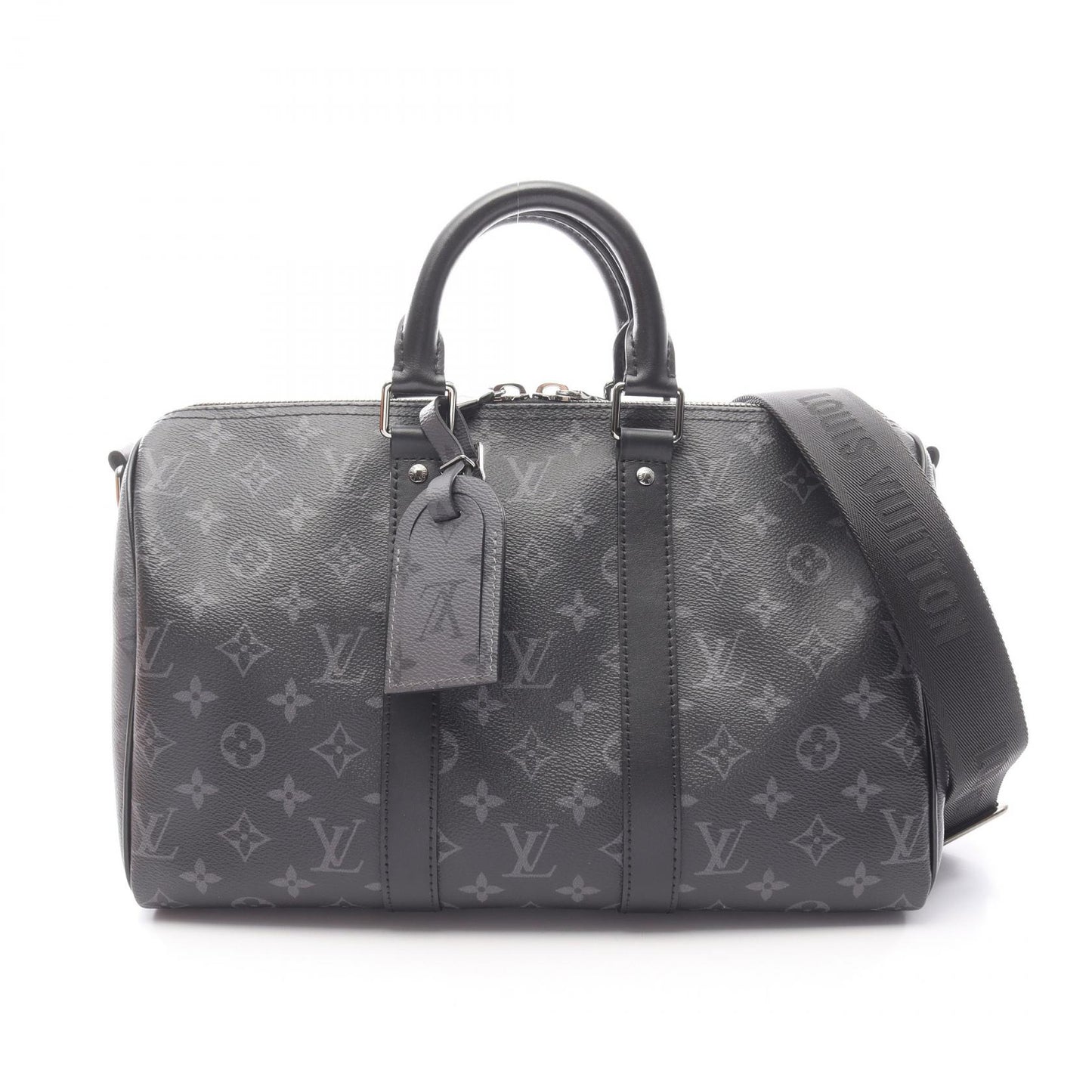 キーポル バンドリエール35 モノグラムエクリプス 2WAY ハンドバッグ PVC レザー ブラック ルイヴィトン バッグ LOUIS VUITTON