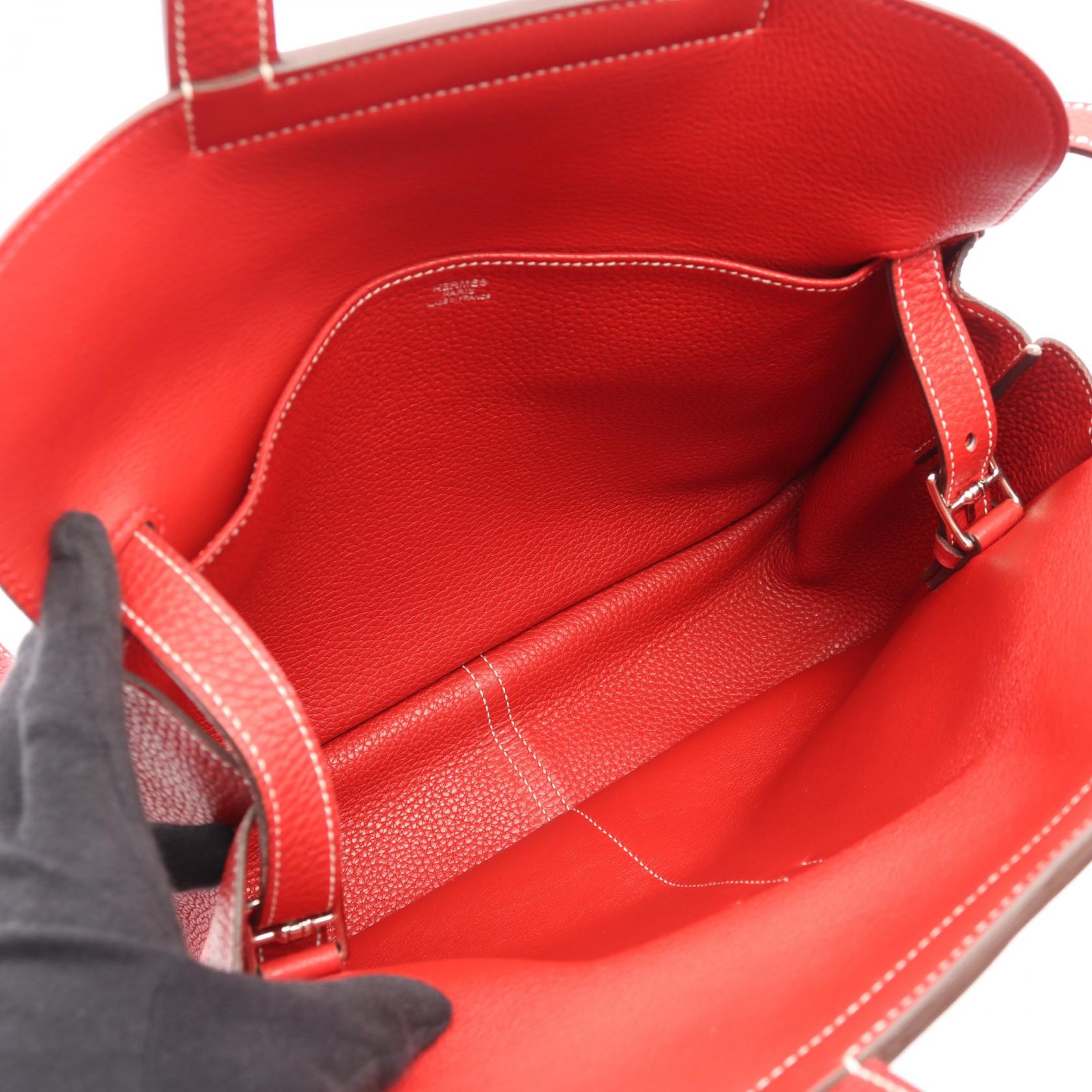 アルザン31 ルージュトマト 2WAY ハンドバッグ トリヨンクレマンス レッド シルバー金具 X刻印 エルメス バッグ HERMES