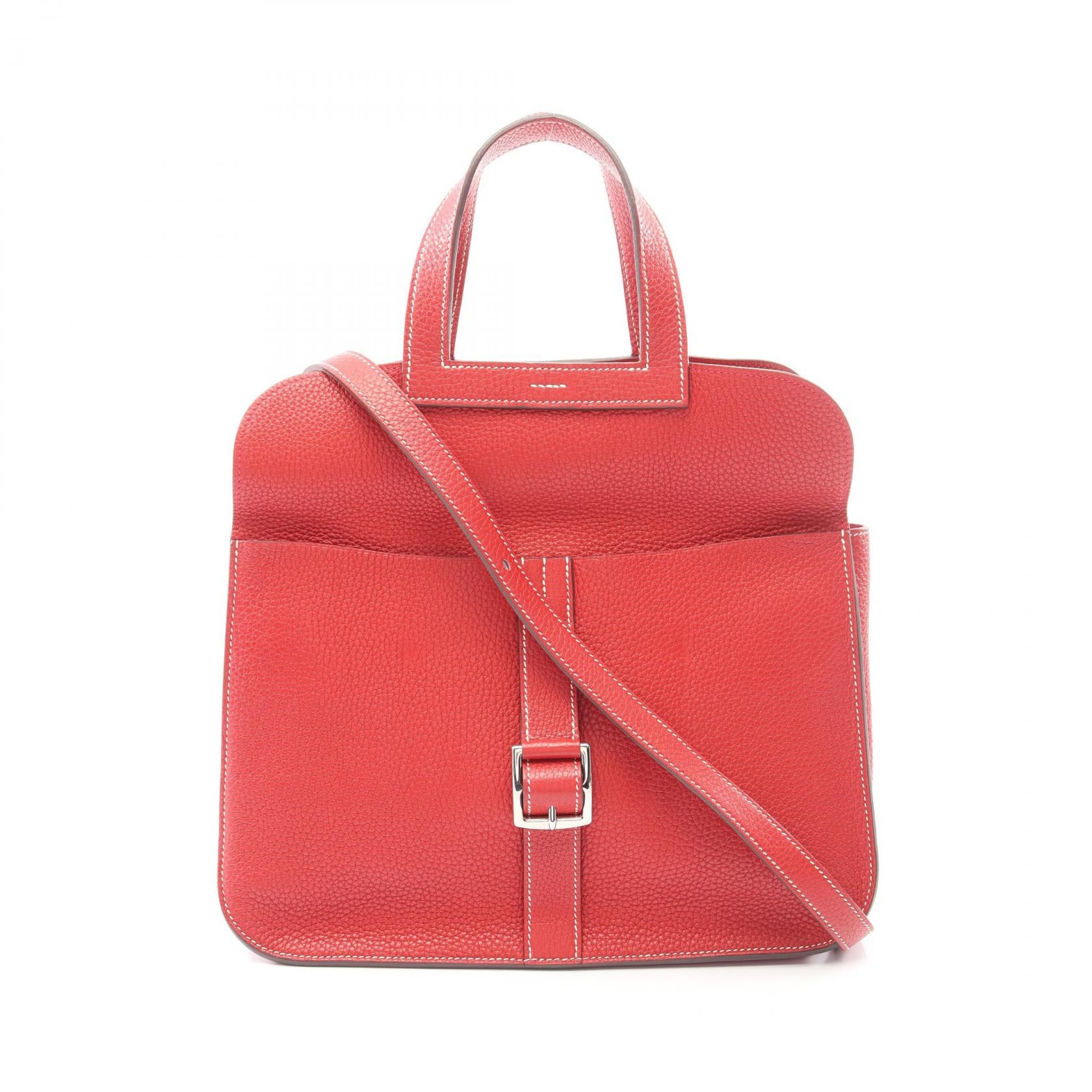 アルザン31 ルージュトマト 2WAY ハンドバッグ トリヨンクレマンス レッド シルバー金具 X刻印 エルメス バッグ HERMES