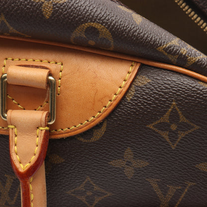 ドーヴィル ボーリングヴァニティ モノグラム ハンドバッグ PVC レザー ブラウン ルイヴィトン バッグ LOUIS VUITTON