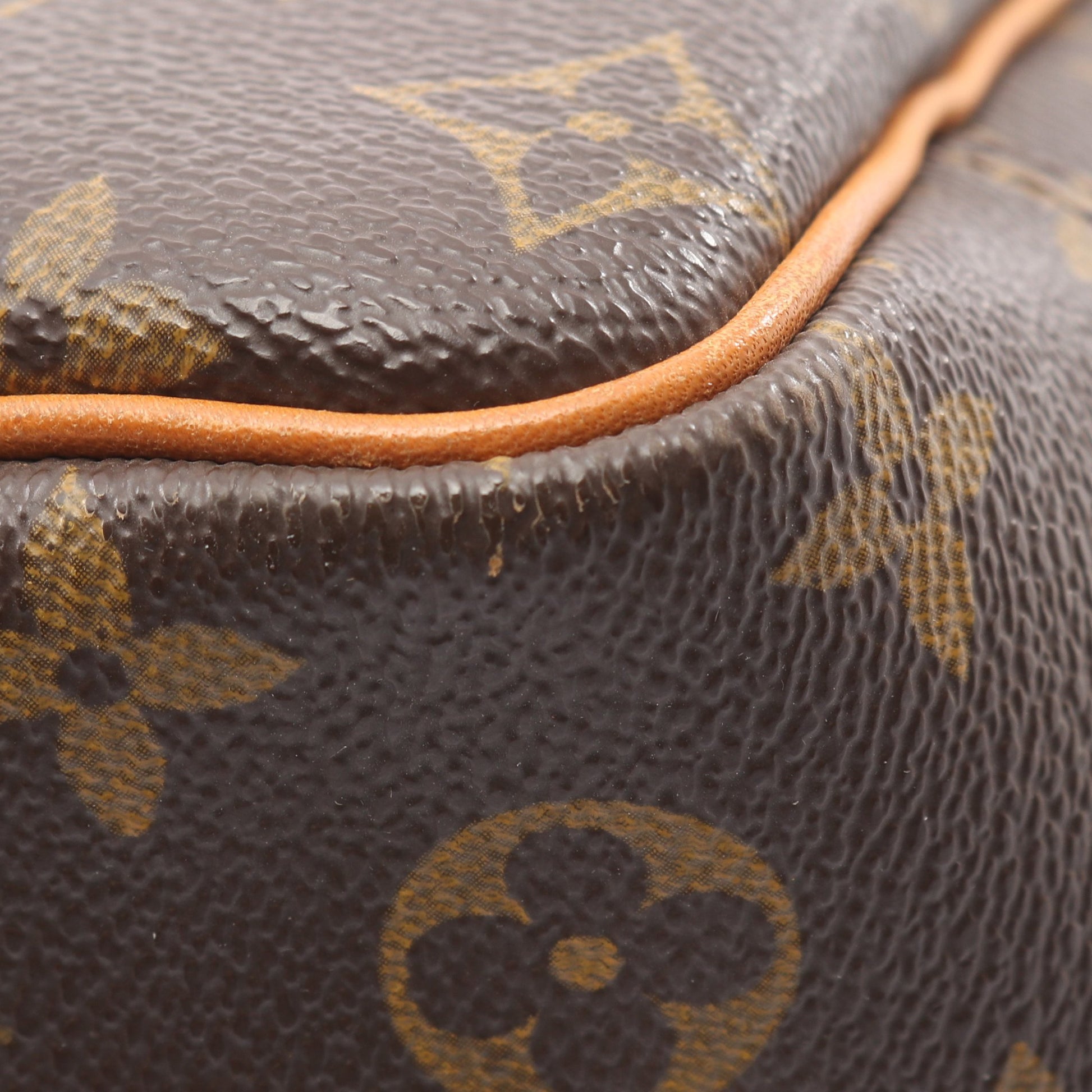ドーヴィル ボーリングヴァニティ モノグラム ハンドバッグ PVC レザー ブラウン ルイヴィトン バッグ LOUIS VUITTON
