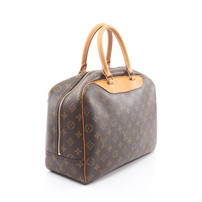 ドーヴィル ボーリングヴァニティ モノグラム ハンドバッグ PVC レザー ブラウン ルイヴィトン バッグ LOUIS VUITTON