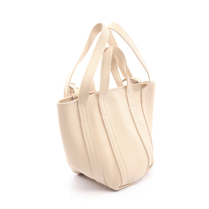 Everyday XS North South 2WAY ハンドバッグ レザー ライトベージュ バレンシアガ バッグ BALENCIAGA
